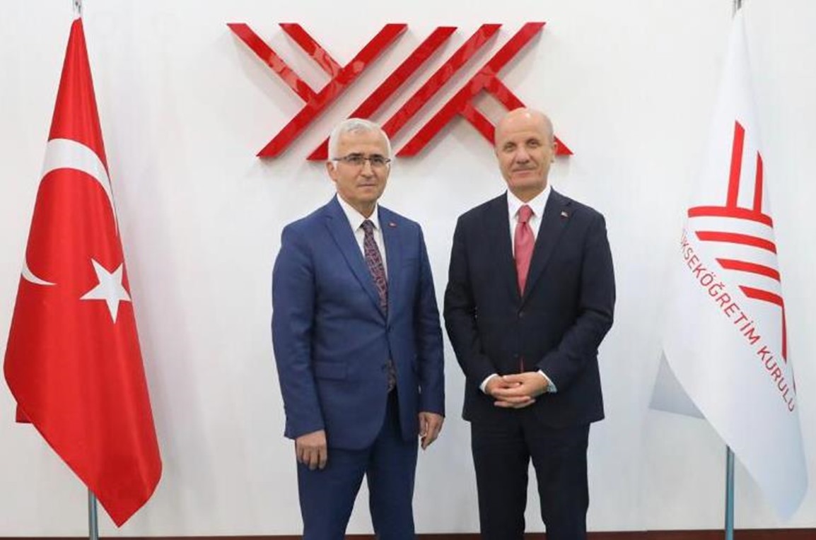 Rektörümüz Prof. Dr. Kamil Çolak'tan YÖK Başkanı Prof. Dr. Erol Özvar'a Ziyaret